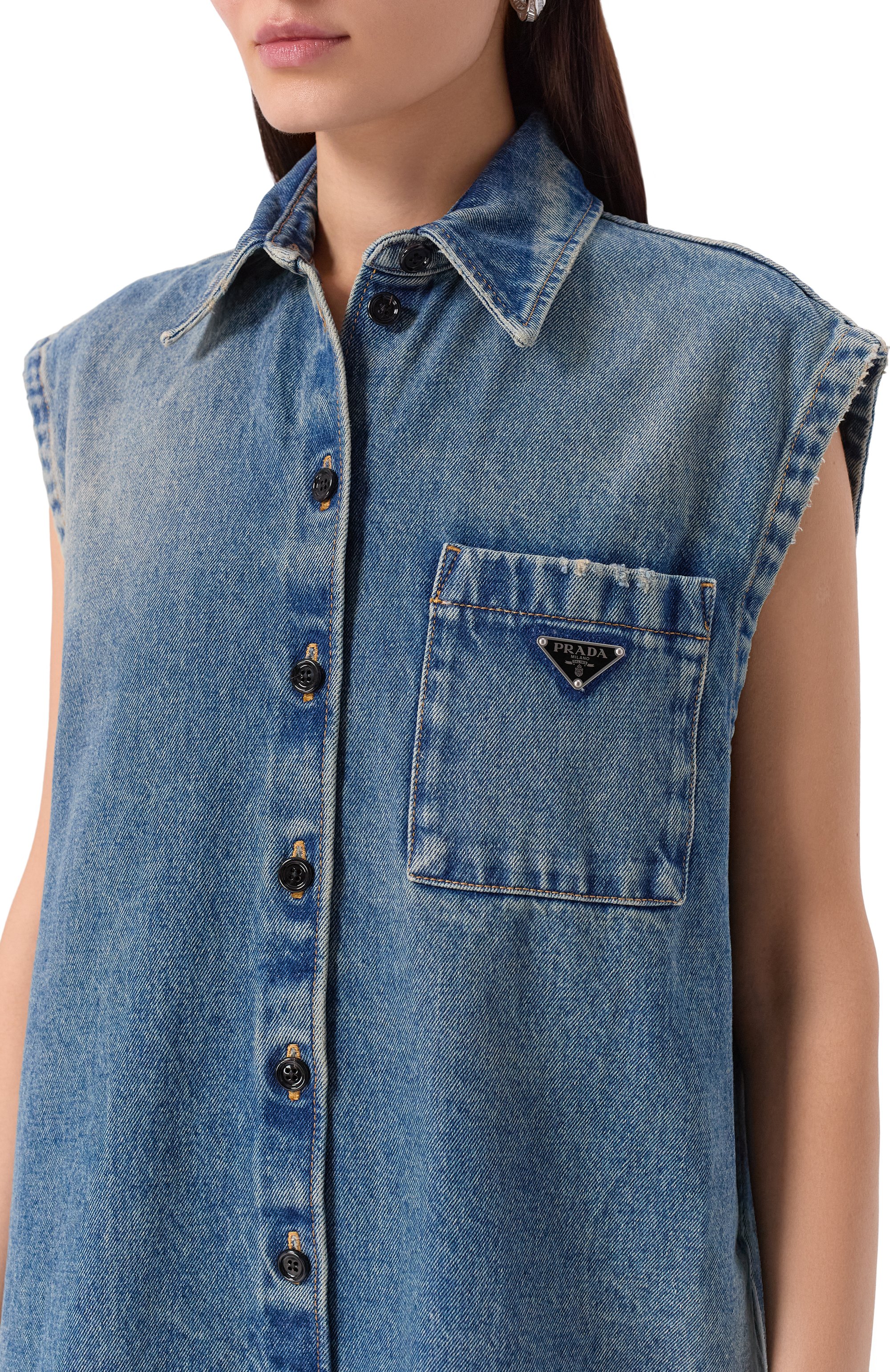 Джинсовое платье PRADA, арт. GFC047/1200, фото 4