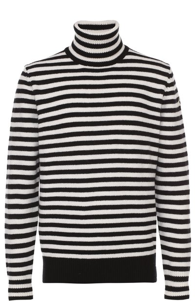 Женская шерстяная водолазка в контрастную полоску MONCLER, арт. B2-091-92005-00-99694