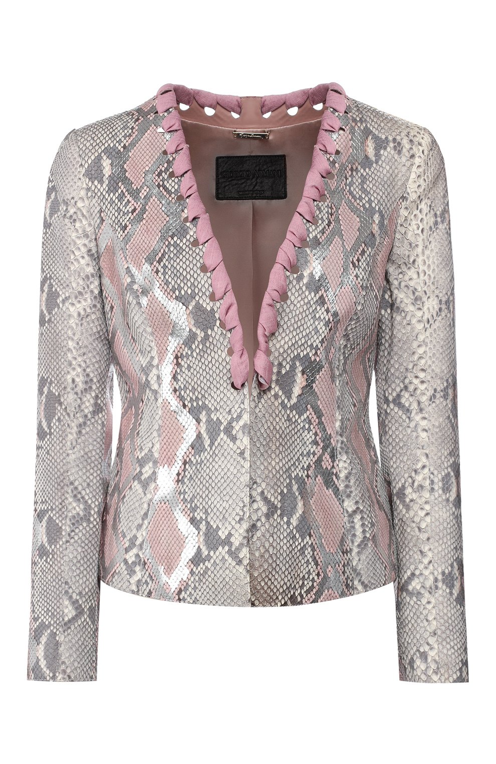 Кожаный жакет GIORGIO ARMANI, арт. 2AG01P/2AP08/PRET, фото 1