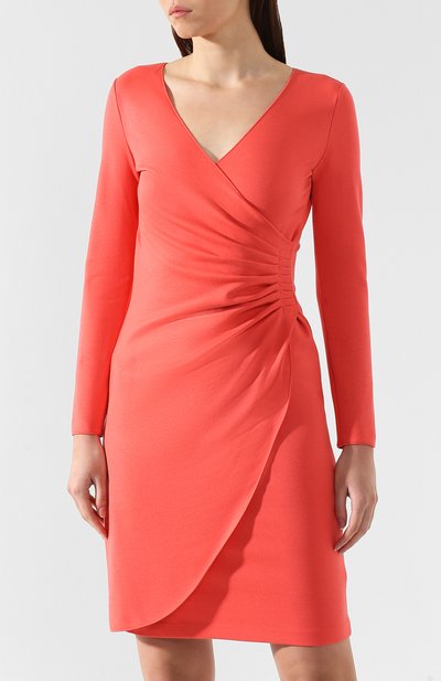 Платье из вискозы EMPORIO ARMANI розового цвета по цене 63300 руб., арт. 3G2A6G/2JFAZ, фото 3 Платье из вискозы EMPORIO ARMANI, арт. 3G2A6G/2JFAZ, фото 3