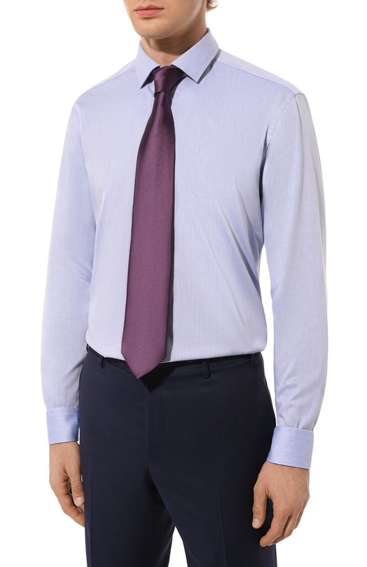 Хлопковая сорочка Corneliani 94P010-9411409 Синий  94P010-9411409 Фото 3