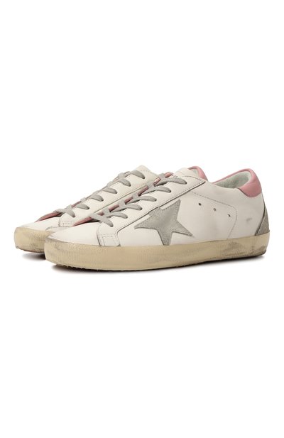 Кожаные кеды superstar GOLDEN GOOSE DELUXE BRAND, арт. GWF00102.F002569, фото 1