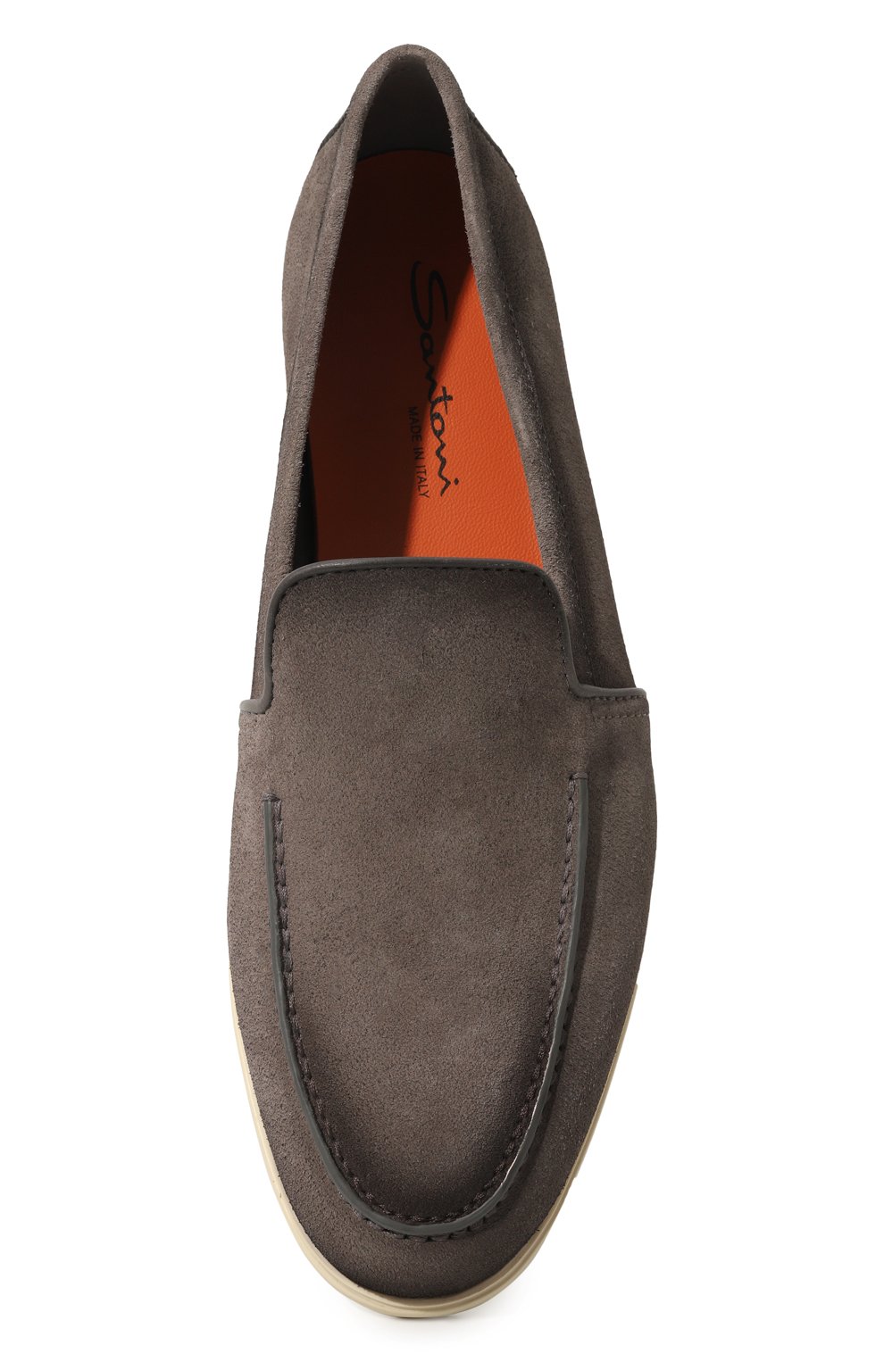 Замшевые лоферы malibu SANTONI, арт. MGAG18777TICSSG5G77, фото 6