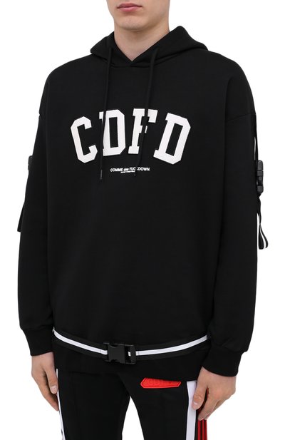 Хлопковое худи COMME DES FUCKDOWN, арт. CDFU1065, фото 3