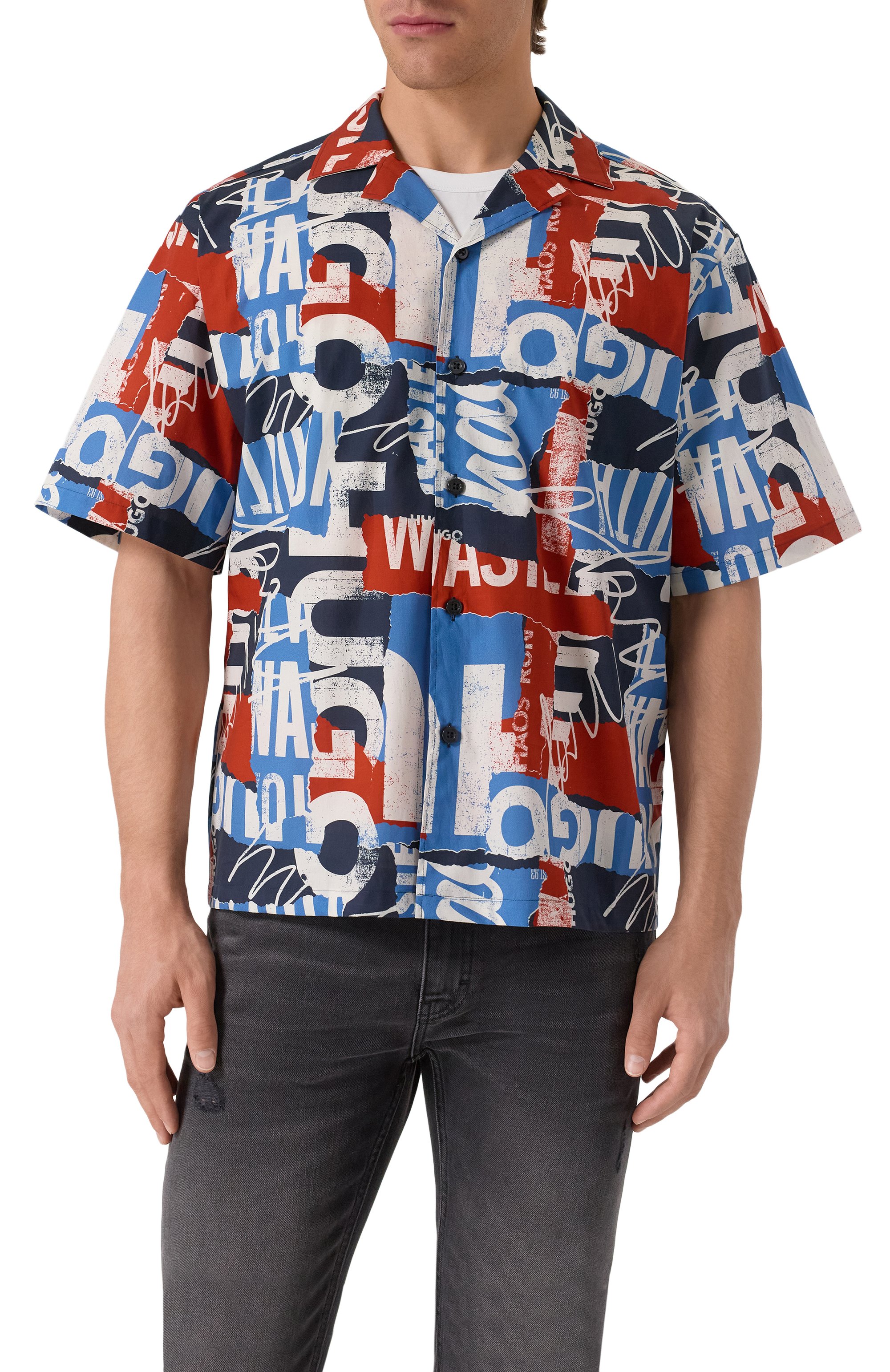 Хлопковая рубашка HUGO BLUE, арт. 50545226, фото 3