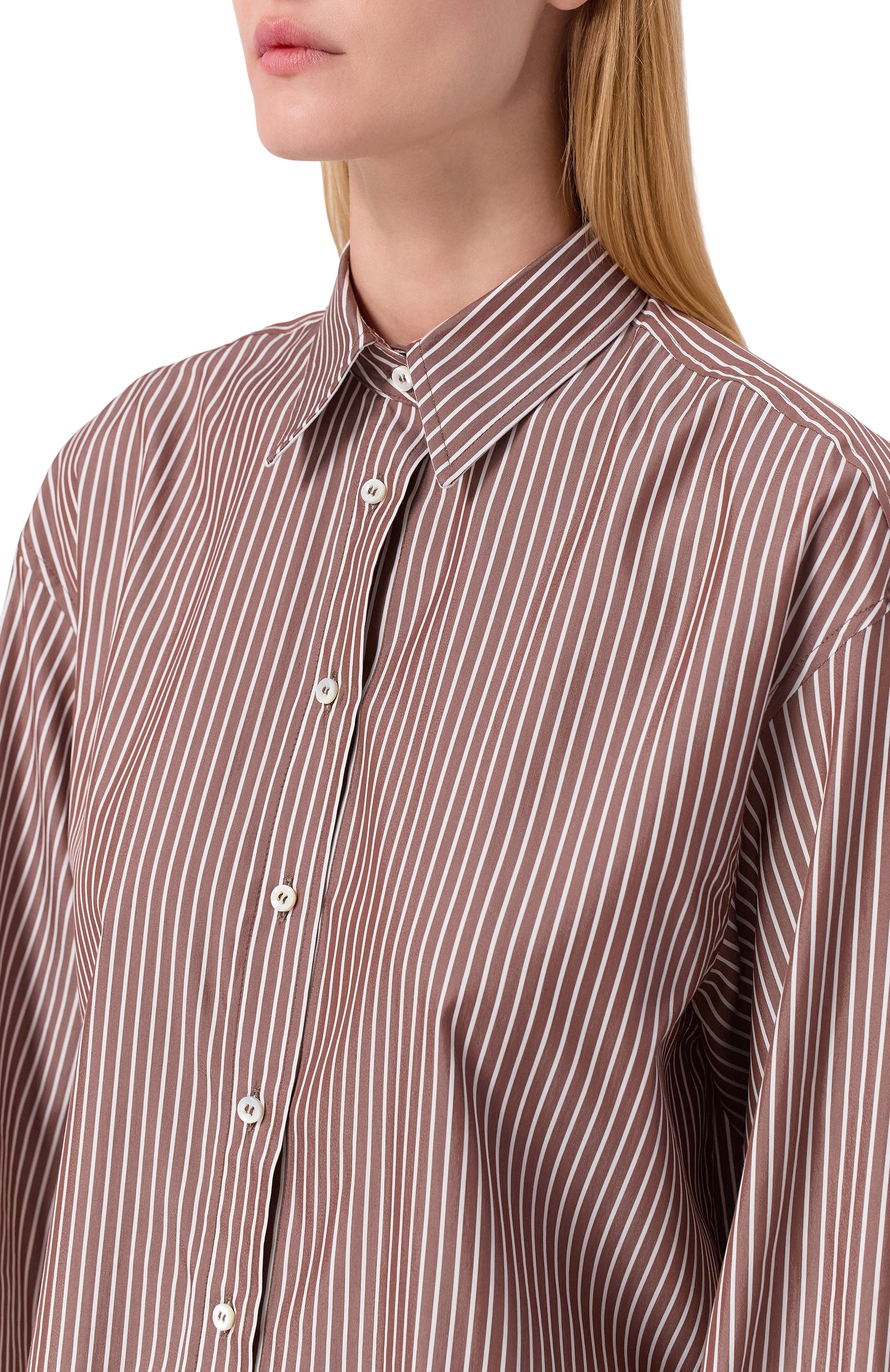 Рубашка из хлопка и шелка BRUNELLO CUCINELLI, арт. MA794NM116, фото 5