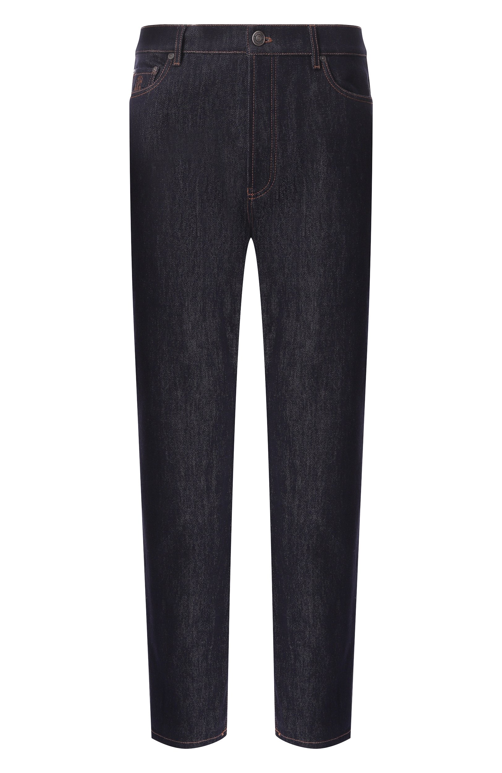 Джинсы iconic fit BRUNELLO CUCINELLI темно-синего цвета по цене 129500 руб., арт. M233P02090, фото 1 Джинсы iconic fit BRUNELLO CUCINELLI, арт. M233P02090, фото 1
