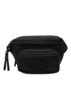 Мужская текстильная поясная сумка durance MONCLER черного цвета, арт. H1-09A-5M000-06-M1877 | Фото 1 (Ремень/цепочка: На ремешке; Материал: Текстиль; Размер: medium; Случай: Повседневный; Стили: Спорт-шик)