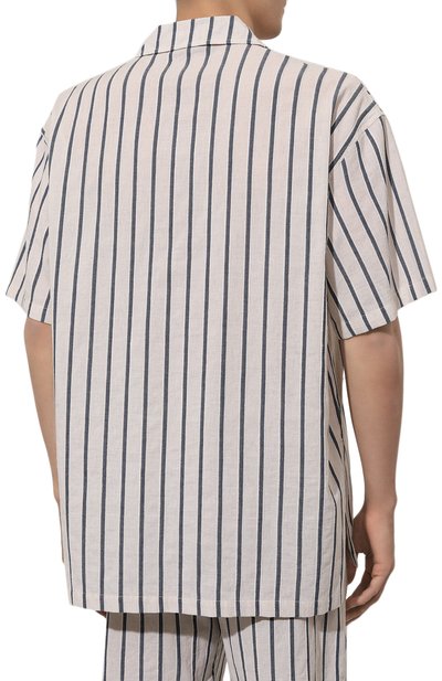 Рубашка из хлопка и льна EMPORIO ARMANI, арт. 211881/4R465, фото 4