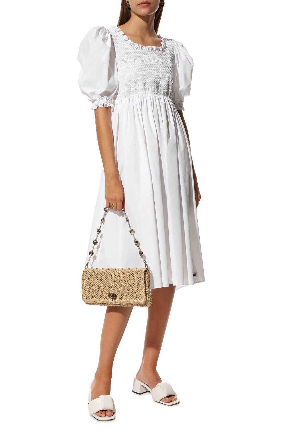 Кожаные мюли MIU MIU белого цвета по цене 76000 руб., арт. 5XX547-LYB-F0009-045, фото 2 Кожаные мюли MIU MIU, арт. 5XX547-LYB-F0009-045, фото 2