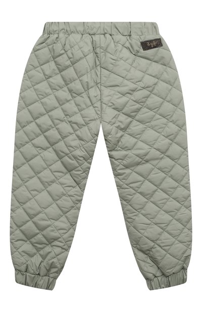 Утепленные джоггеры IL GUFO светло-зеленого цвета по цене 14650 руб., арт. A24PL340N0106/2A-4A, фото 2 Утепленные джоггеры IL GUFO, арт. A24PL340N0106/2A-4A, фото 2