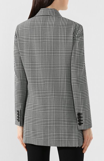 Шерстяной жакет BURBERRY черно-белого цвета по цене 199500 руб., арт. 8005207, фото 4 Шерстяной жакет BURBERRY, арт. 8005207, фото 4