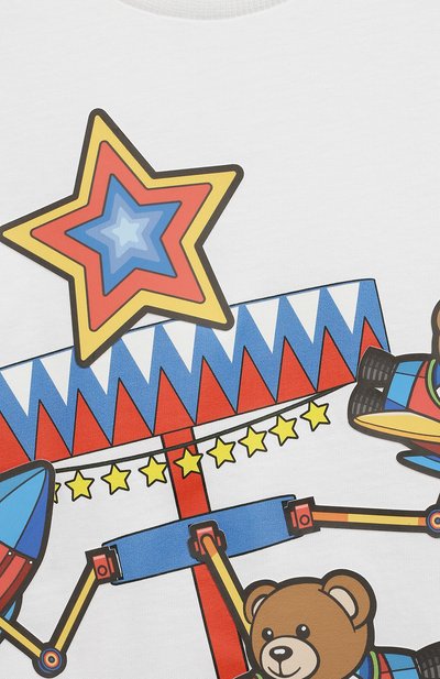 Хлопковая футболка MOSCHINO, арт. HQM03U/LAA23/10-14, фото 3