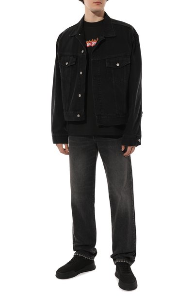 Хлопковая футболка PALM ANGELS, арт. PMAA072F22JER004, фото 2