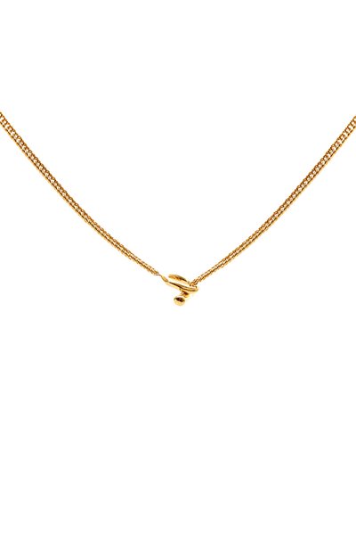 Подвеска на цепочке JIL SANDER золотого цвета по цене 73700 руб., арт. J11UU0052 P4877/G0LD, фото 4 Подвеска на цепочке JIL SANDER, арт. J11UU0052 P4877/G0LD, фото 4