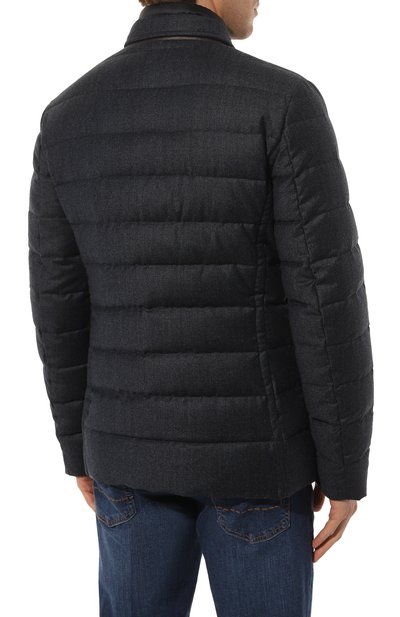 Пуховая куртка nomos-ff MOORER темно-синего цвета по цене 215000 руб., арт. MOUGI100246 TEPA240 NOMOS-FF, фото 4 Пуховая куртка nomos-ff MOORER, арт. MOUGI100246 TEPA240 NOMOS-FF, фото 4