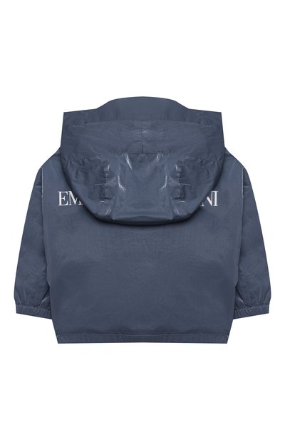 Ветровка с капюшоном EMPORIO ARMANI серого цвета по цене 21750 руб., арт. 3KHBT3/1NZUZ, фото 2 Ветровка с капюшоном EMPORIO ARMANI, арт. 3KHBT3/1NZUZ, фото 2