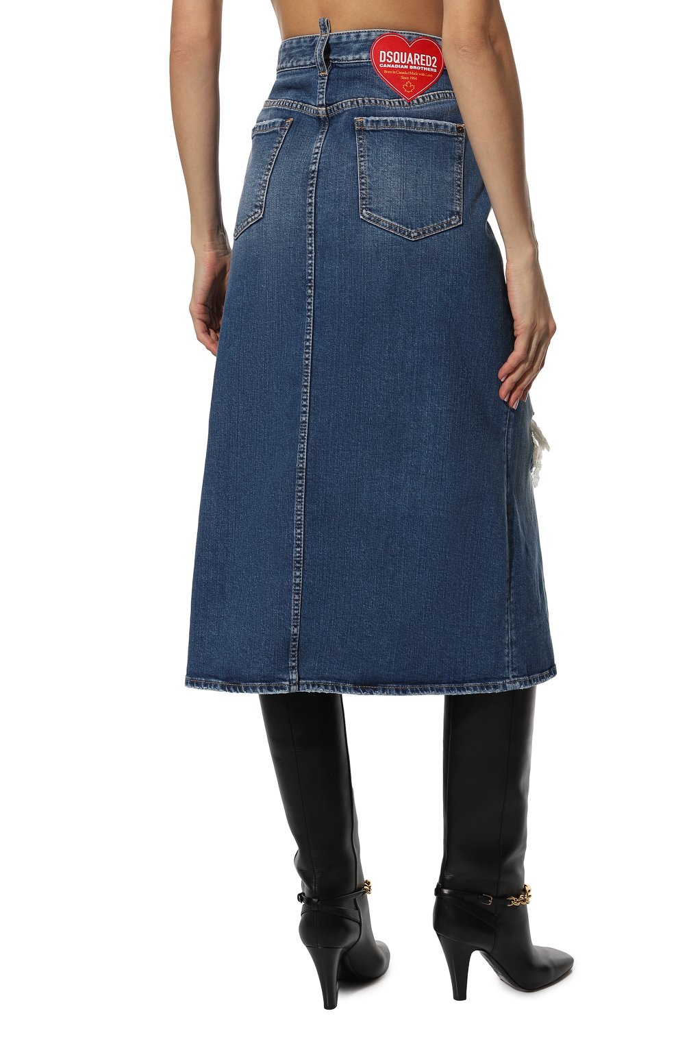 Джинсовая юбка DSQUARED2, арт. S75MA0854/S30663, фото 4