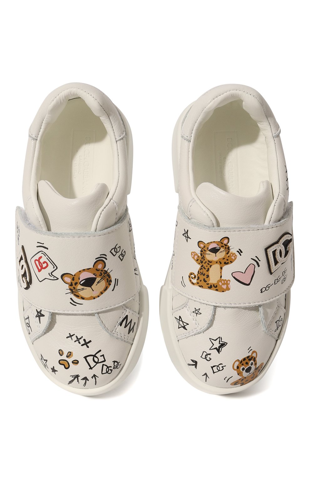 Кожаные кеды DOLCE & GABBANA, арт. DN0143/AA341, фото 4