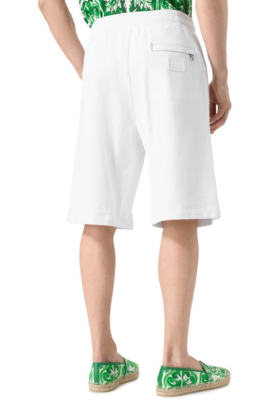 Хлопковые шорты Dolce & Gabbana GVUZAT/G7NTZ Белый  GVUZAT/G7NTZ Фото 4