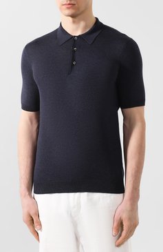 Шелковое поло ANDREA CAMPAGNA, арт. 43111/23503, фото 3