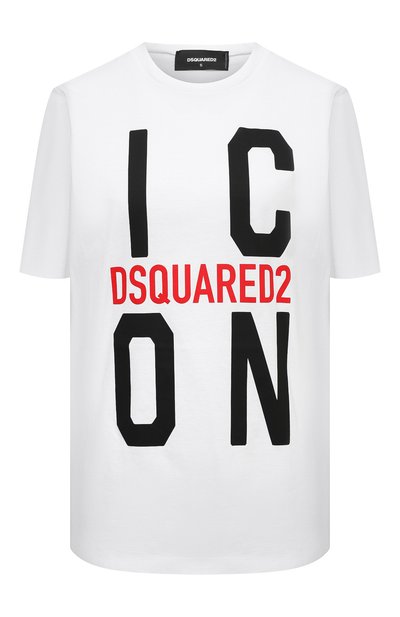 Женская хлопковая футболка DSQUARED2, арт. S80GC0024/S23009