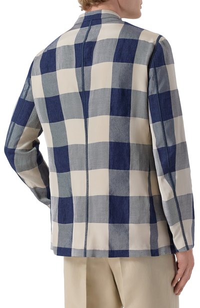 Пиджак изо льна и вискозы GIORGIO ARMANI, арт. 0WGGG0IL/T02H0, фото 4