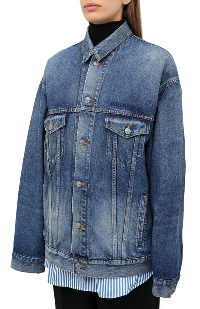 Джинсовая куртка BALENCIAGA, арт. 620746/TCW03, фото 4