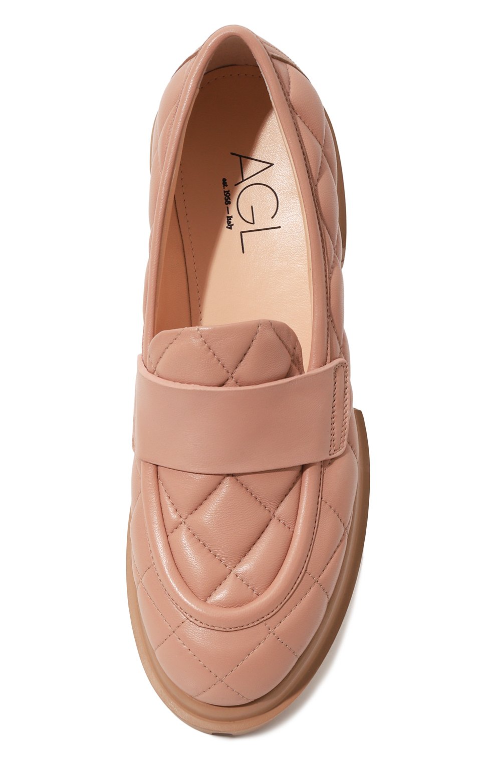 Кожаные лоферы celeste AGL, арт. D756033PGKA076G325, фото 6