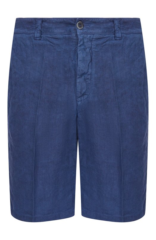 Льняные шорты 120% Lino 33ALIM2137/0253/S00 Синий 33ALIM2137/0253/S00