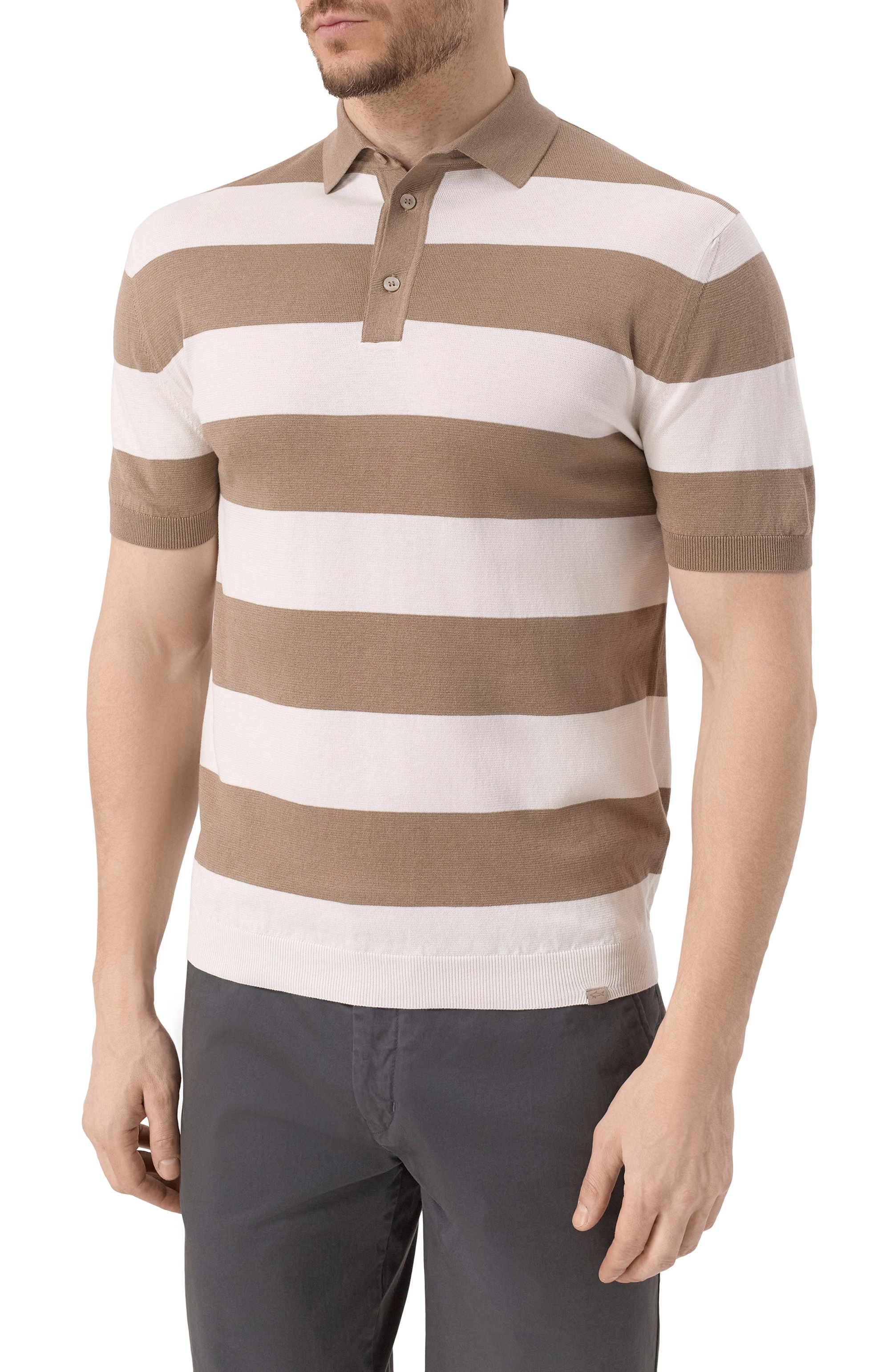 Поло из шелка и хлопка PAUL&SHARK, арт. 25411618, фото 3