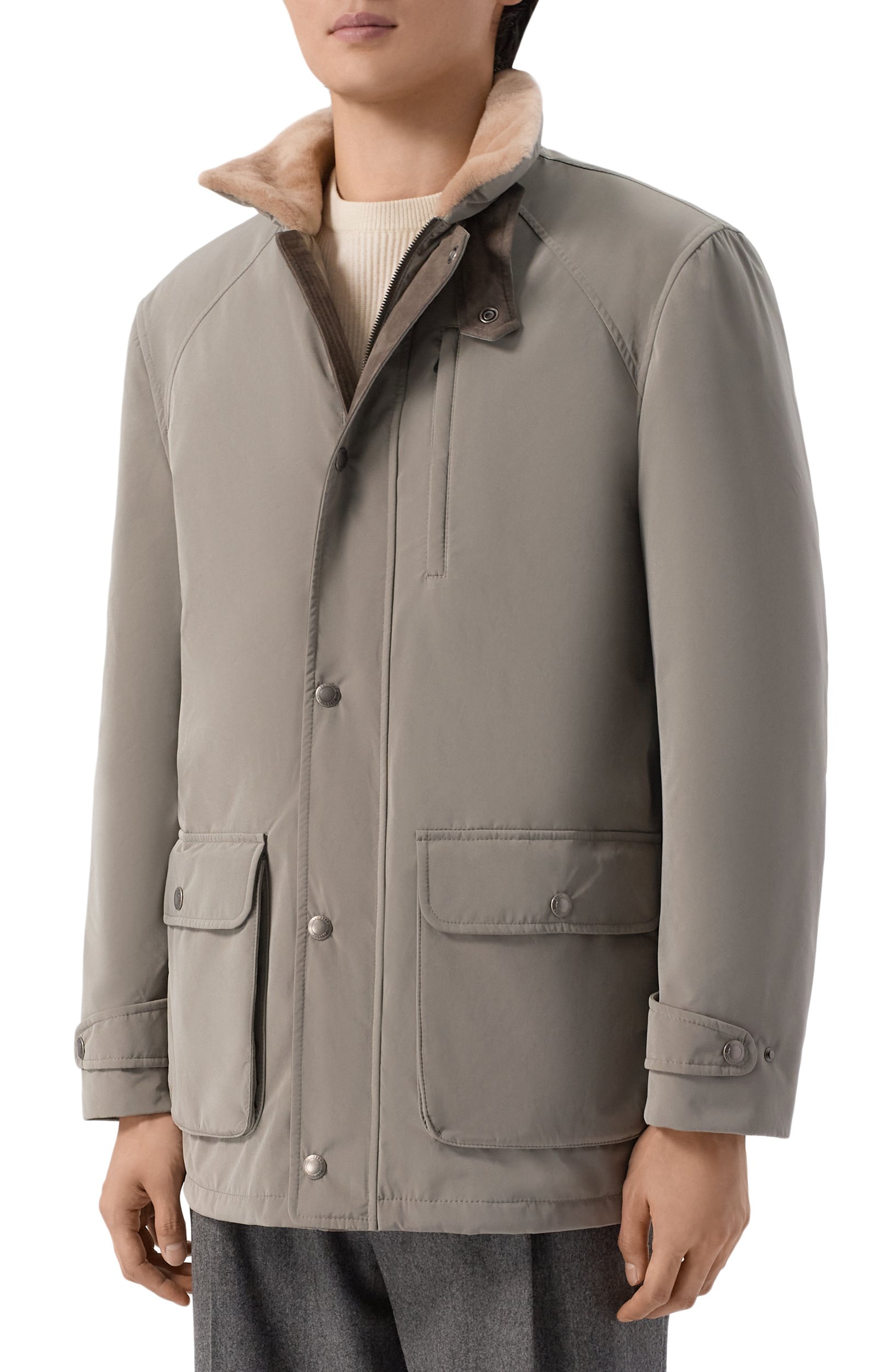 Куртка с подкладкой из ягненка BRUNELLO CUCINELLI, арт. MM4796013, фото 3