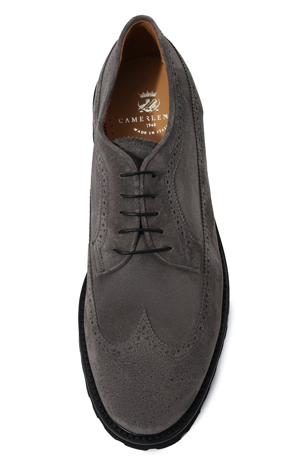 Замшевые дерби CAMERLENGO, арт. 16591/ANTRACITE, фото 6