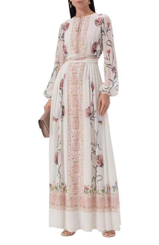 Шелковое платье Giambattista Valli 25SSSVCA5077/A8PRI Белый  25SSSVCA5077/A8PRI Фото 2