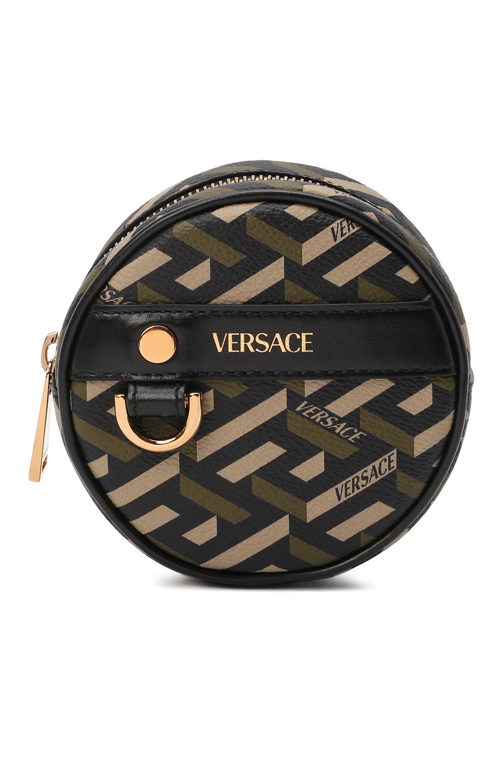 Кошелек monogram VERSACE хаки цвета по цене 38300 руб., арт. 1001876/1A01444, фото 1 Кошелек monogram VERSACE, арт. 1001876/1A01444, фото 1
