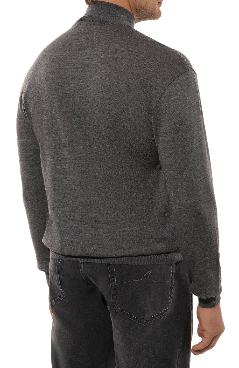 Шерстяной джемпер PAUL&SHARK темно-серого цвета по цене 35150 руб., арт. C0P1049, фото 4 Шерстяной джемпер PAUL&SHARK, арт. C0P1049, фото 4