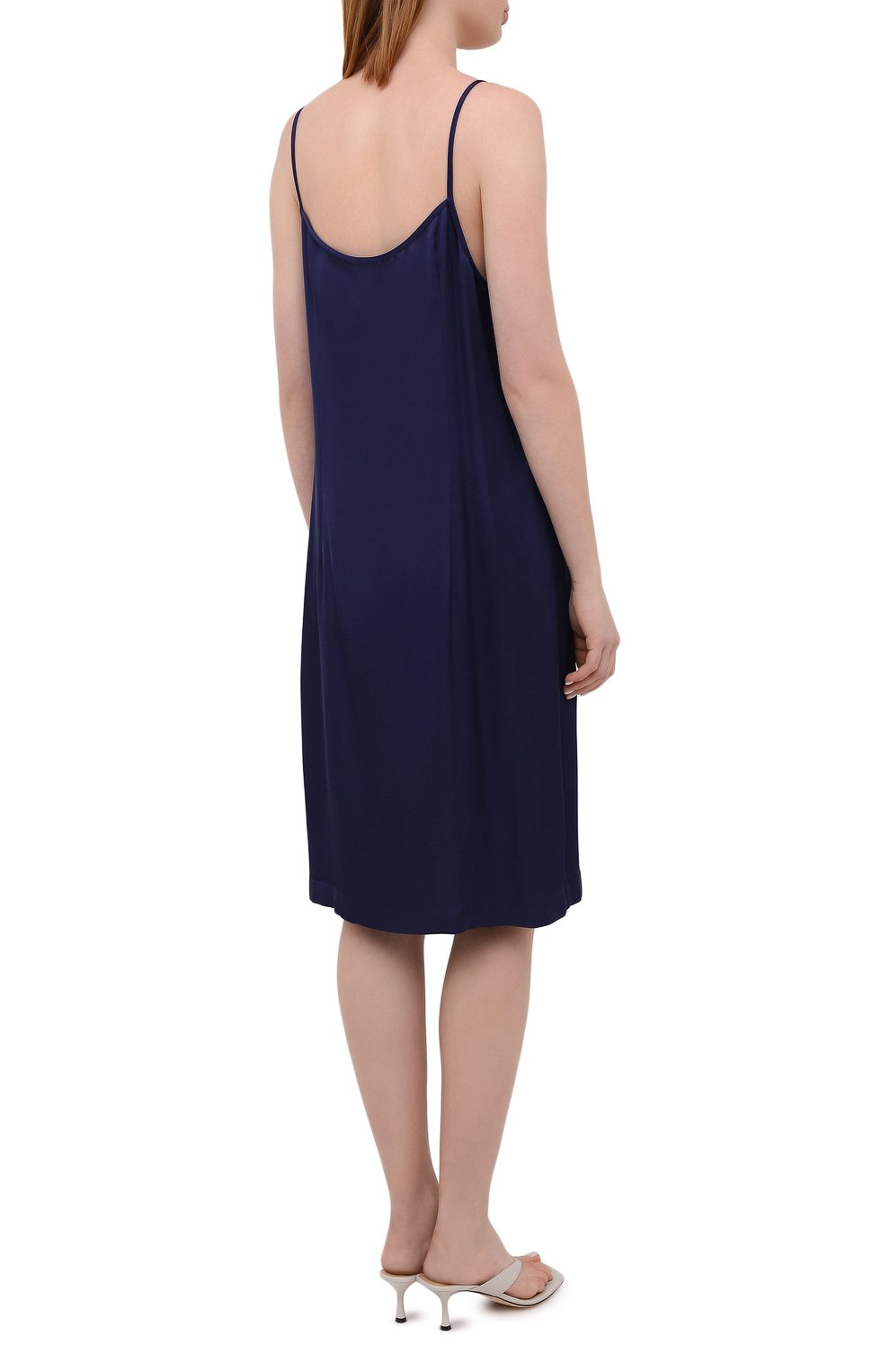 Платье из вискозы DRIES VAN NOTEN синего цвета по цене 35350 руб., арт. 211-11052-2146, фото 4 Платье из вискозы DRIES VAN NOTEN, арт. 211-11052-2146, фото 4