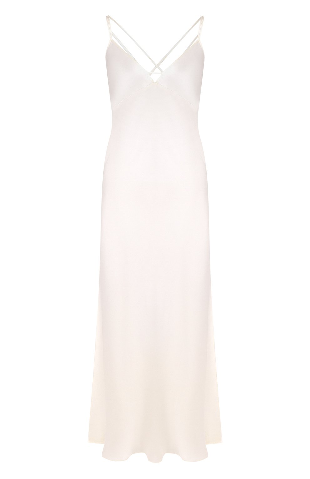 Шелковая сорочка LUNA DI SETA кремового цвета по цене 25820 руб., арт. VLST60540_0004, фото 1 Шелковая сорочка LUNA DI SETA, арт. VLST60540_0004, фото 1