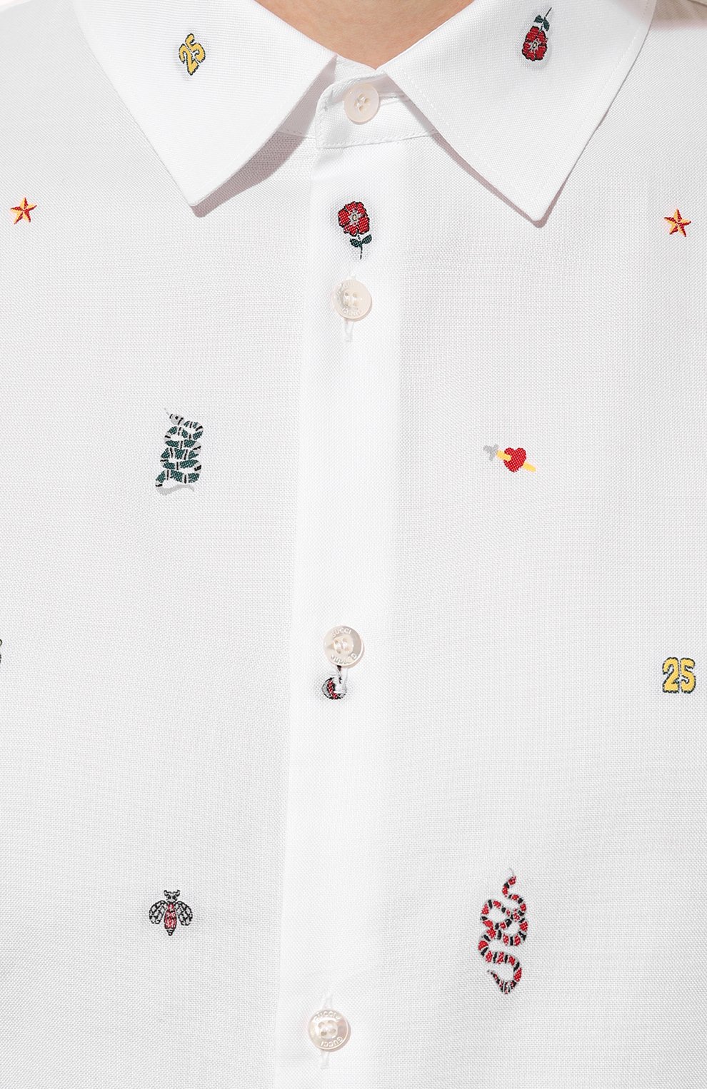 Хлопковая рубашка GUCCI, арт. 501897 Z364F, фото 5