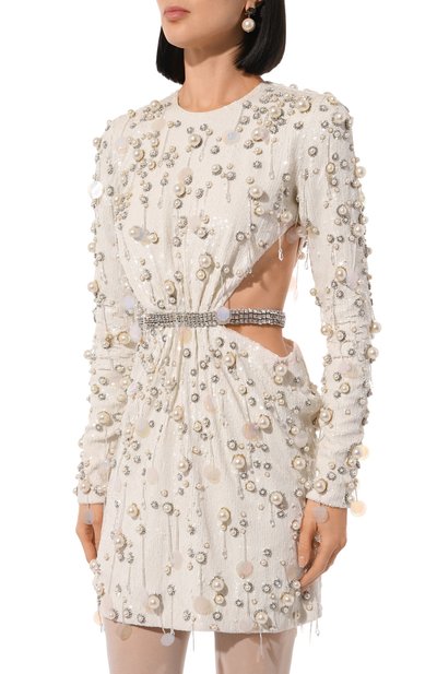 Платье с отделк�ой пайетками GIAMBATTISTA VALLI, арт. 24FWSVAS5045-E2ASJ, фото 3