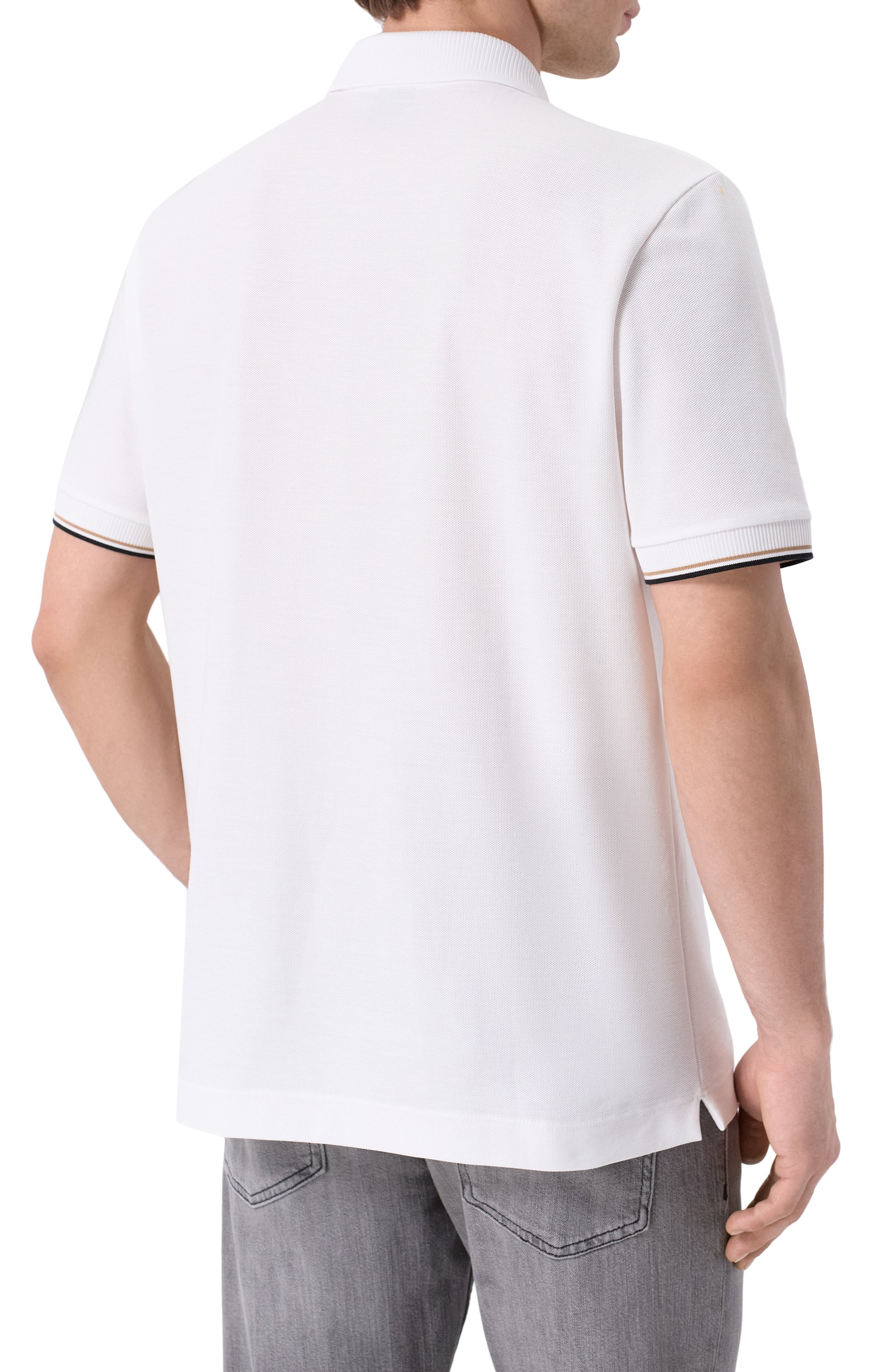 Хлопковое поло BOSS, арт. 50555108, фото 4