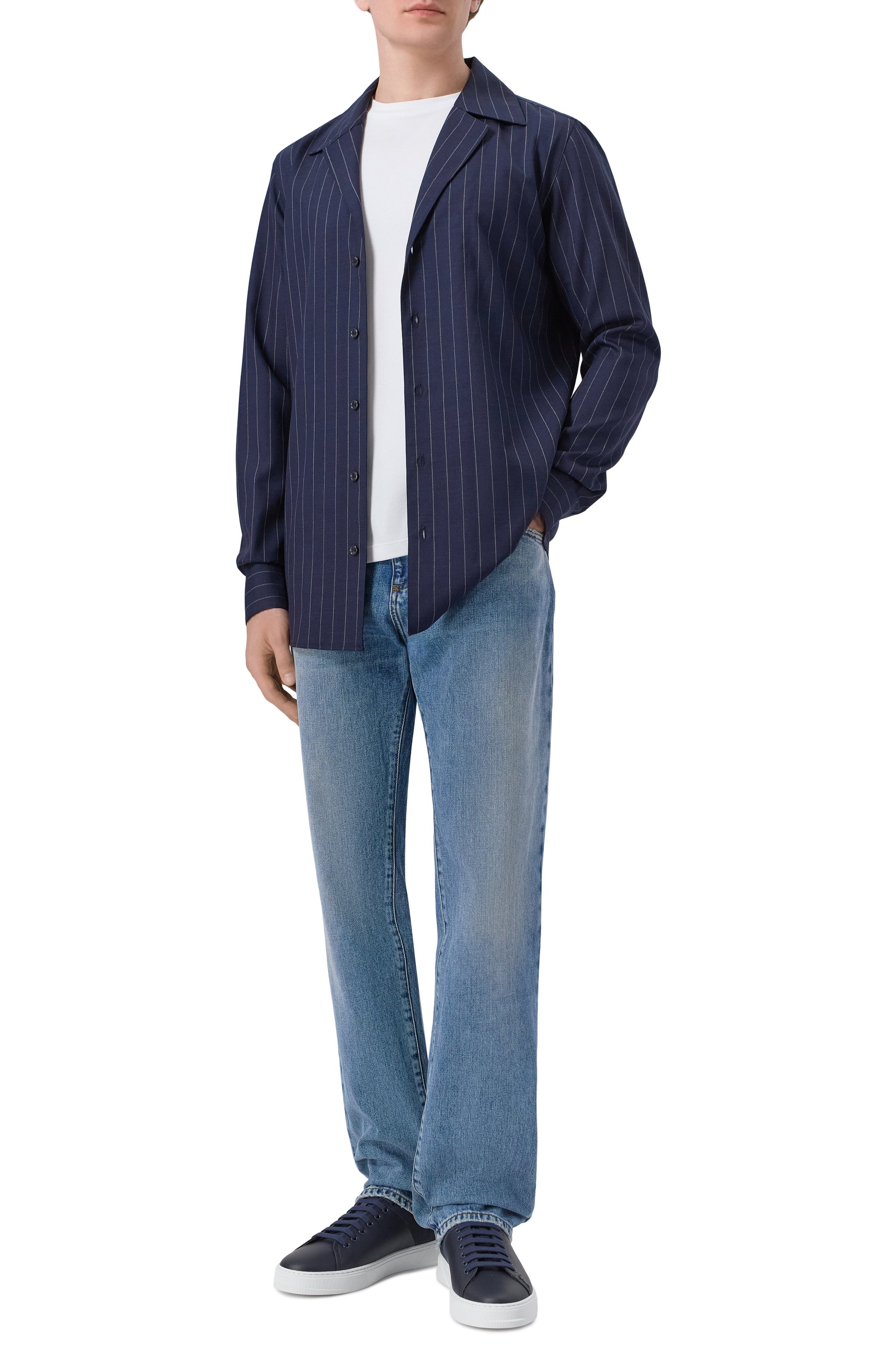 Кожаные кеды FERRAGAMO, арт. 026426/772, фото 2