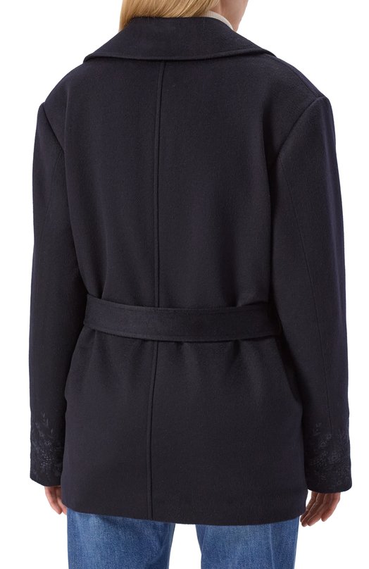 Утепленное кашемировое полупальто MVST M25.1PW.0003T/5335 C0L0MB0 Синий  M25.1PW.0003T/5335 C0L0MB0 Фото 4