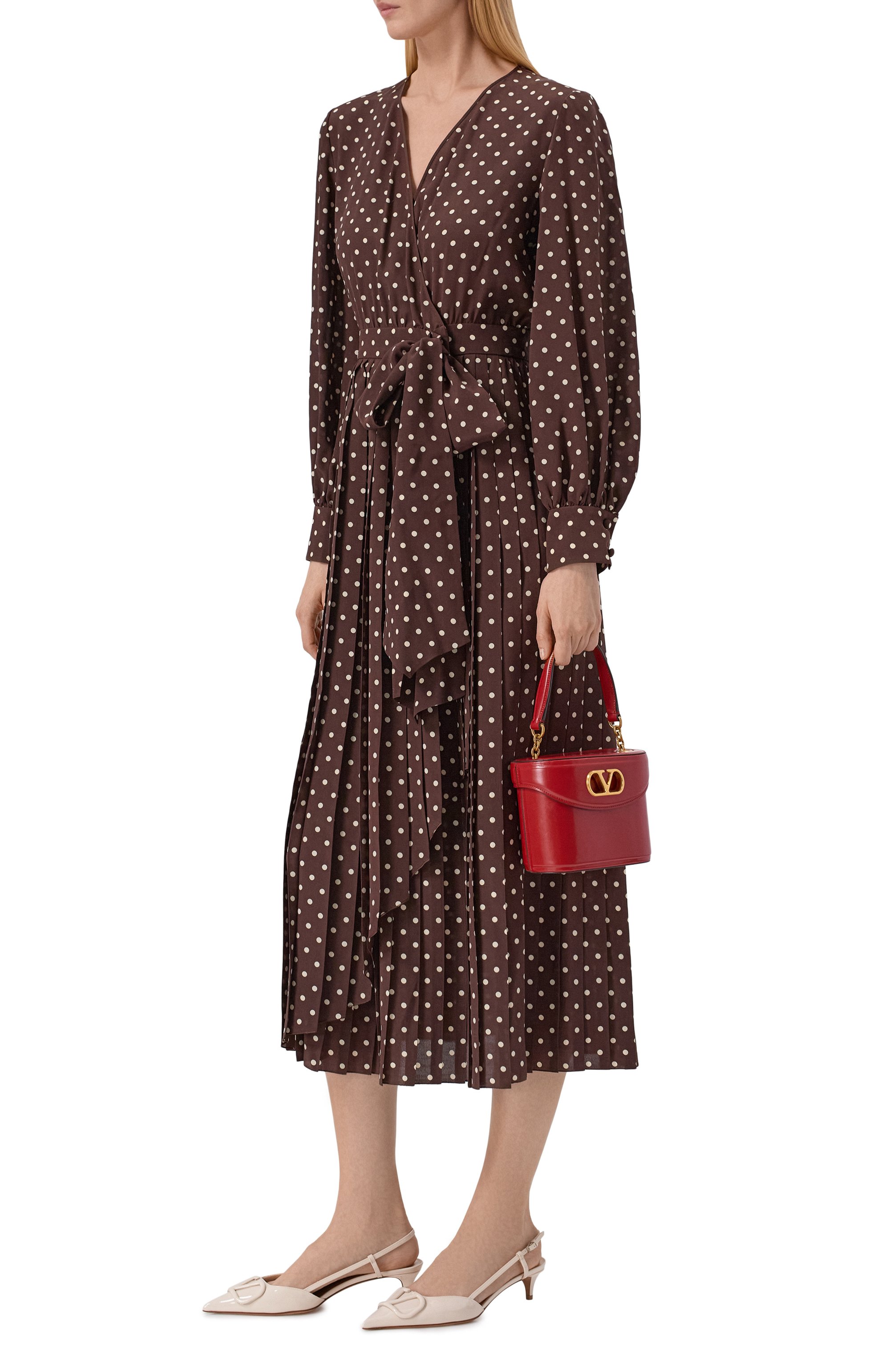 Шелковое платье VALENTINO, арт. 8B3VAHU6/9DW, фото 2