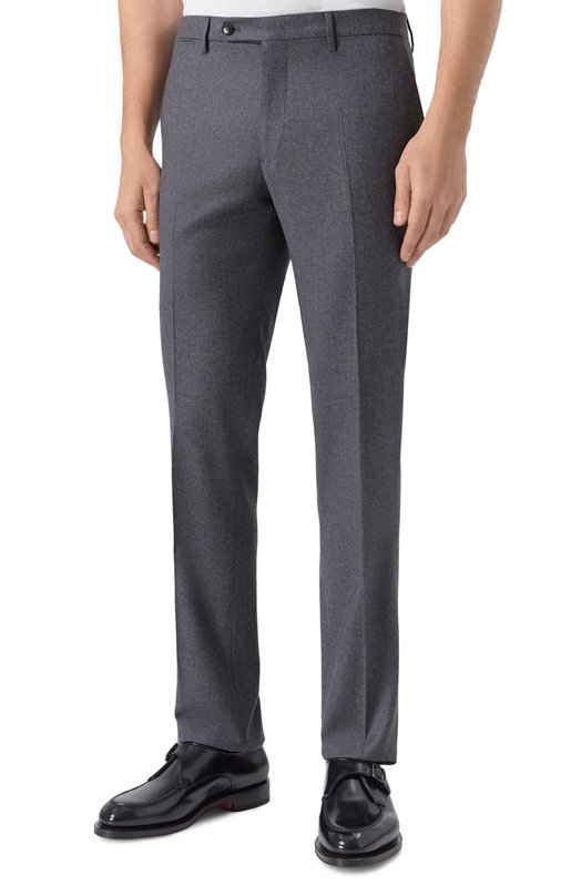 Брюки из шерсти и кашемира Andrea Campagna SC/1 ALC/ZG1202X Серый  SC/1 ALC/ZG1202X Фото 3