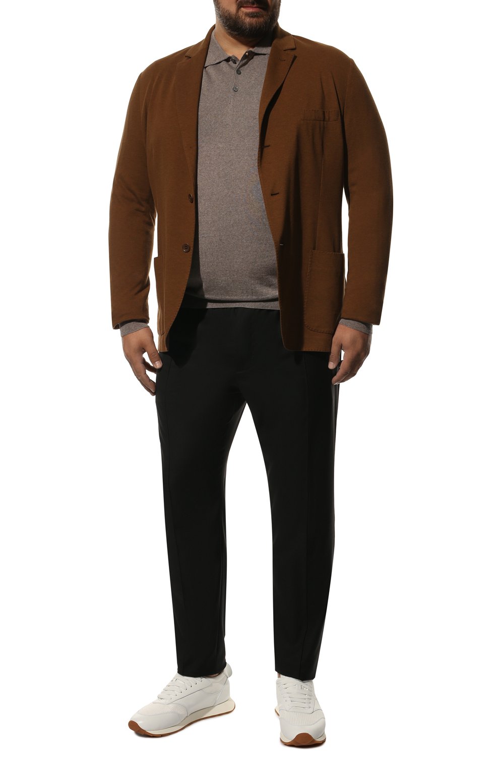 Шерстяное поло CANALI коричневого цвета по цене 35150 руб., арт. C0017/MK00077/58-64, фото 2 Шерстяное поло CANALI, арт. C0017/MK00077/58-64, фото 2