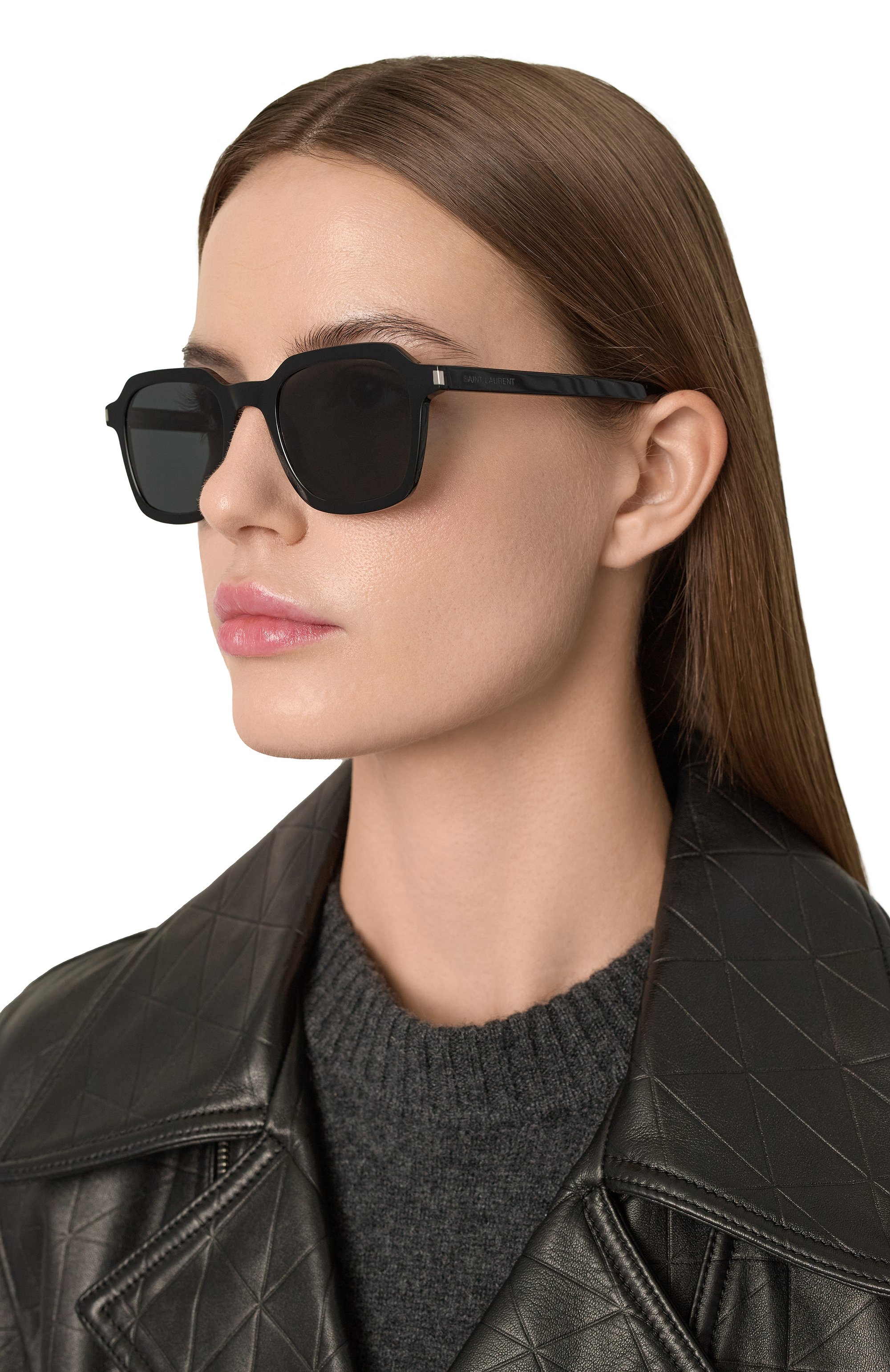 Солнцезащитные очки SAINT LAURENT, арт. SL 715 SLIM 001, фото 3