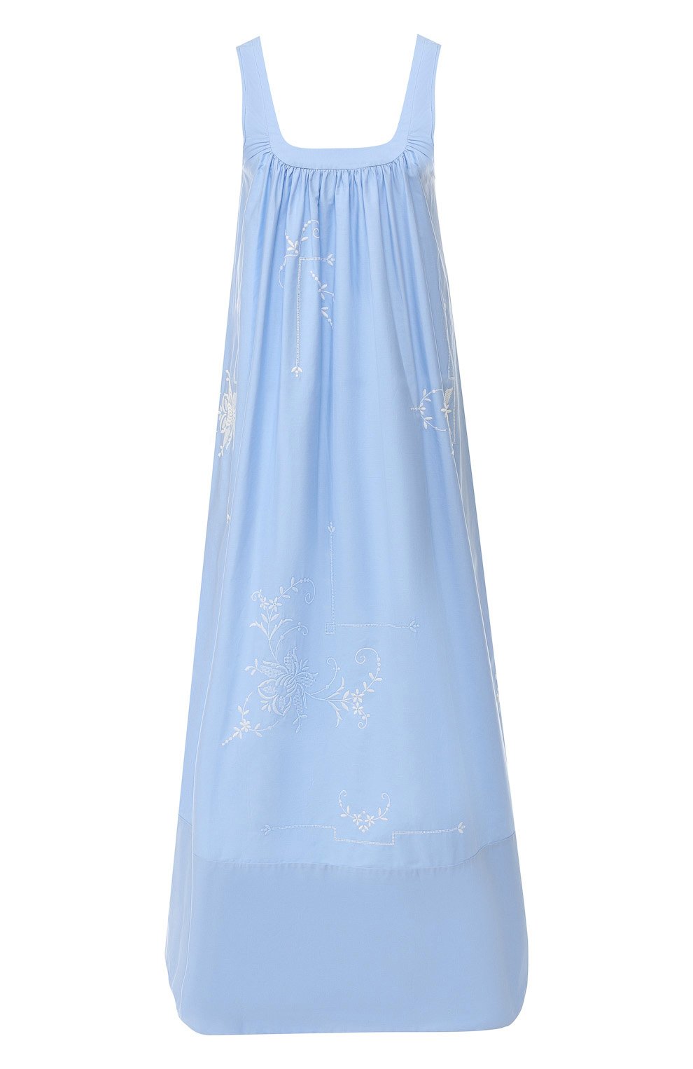 Хлопковое платье STELLA MCCARTNEY голубого цвета по цене 109500 руб., арт. 549054/SMA12, фото 1 Хлопковое платье STELLA MCCARTNEY, арт. 549054/SMA12, фото 1