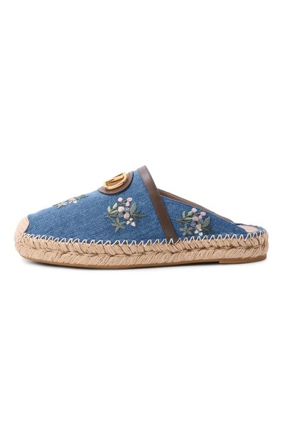 Текстильные сабо vlogo signature  VALENTINO, арт. 8W0S0ME9/BNI, фото 4
