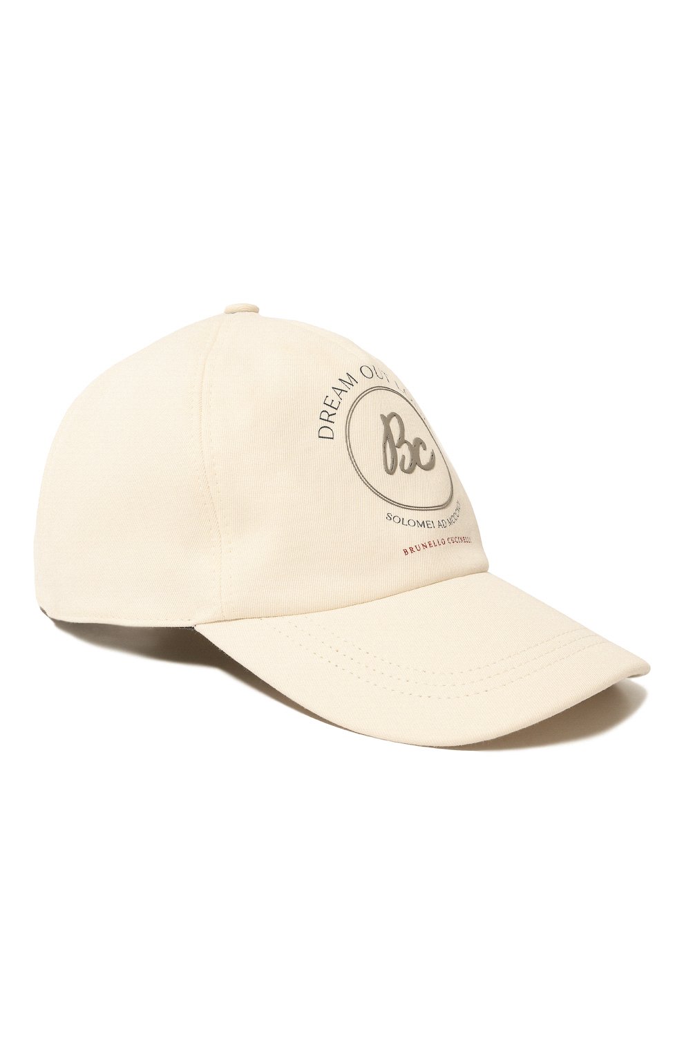 Хлопковая бейсболка BRUNELLO CUCINELLI кремового цвета по цене 51350 руб., арт. M252W9987, фото 1 Хлопковая бейсболка BRUNELLO CUCINELLI, арт. M252W9987, фото 1